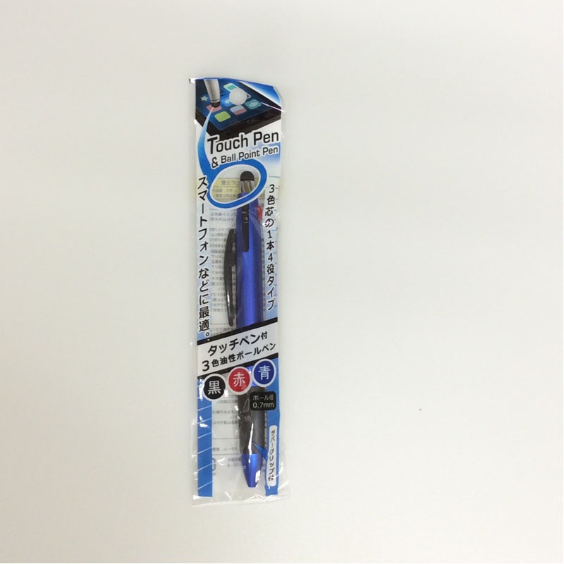 タッチペン付き3色ボールペン 0．7mm【公式】≪1個からお届け