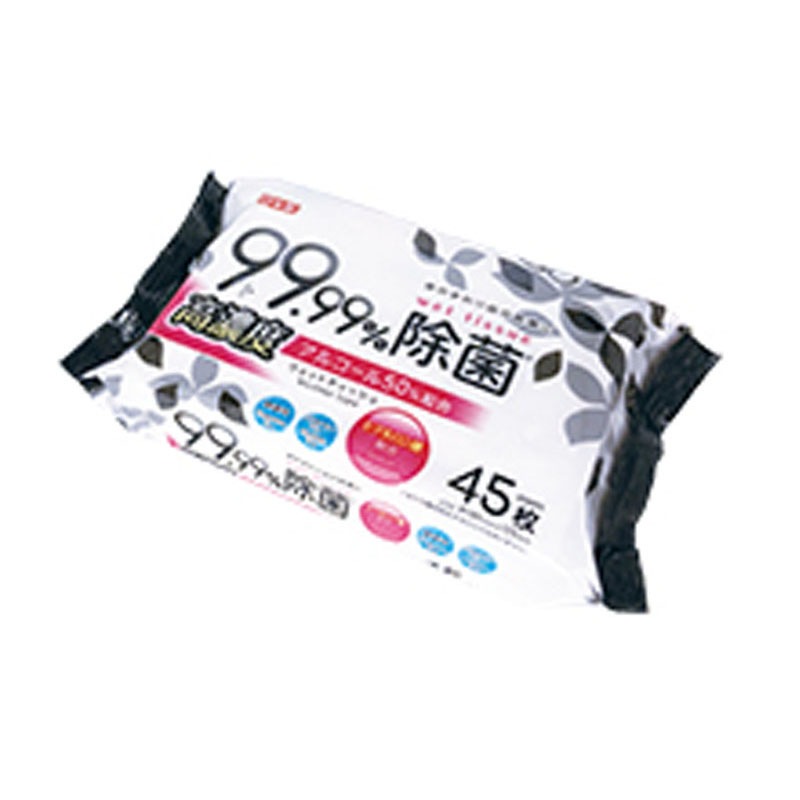 高濃度ＡＬＣ５０％除菌ウェット４５枚
