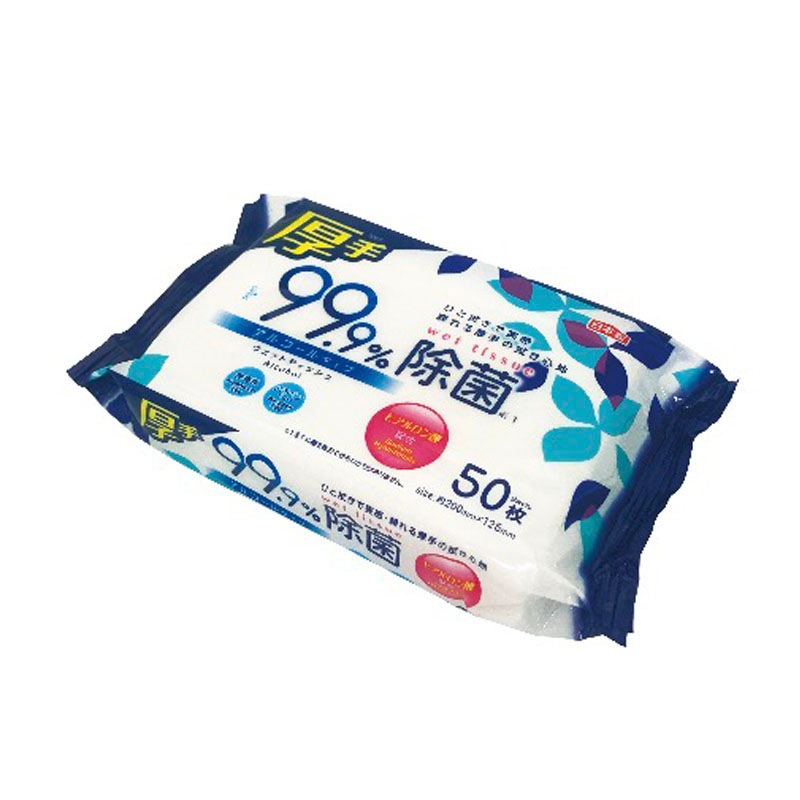 厚手アルコール除菌ウェット　５０枚