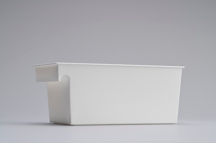 シンプルストレージスリム　ホワイト