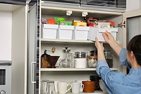 シンプルストレージスリム　ホワイト