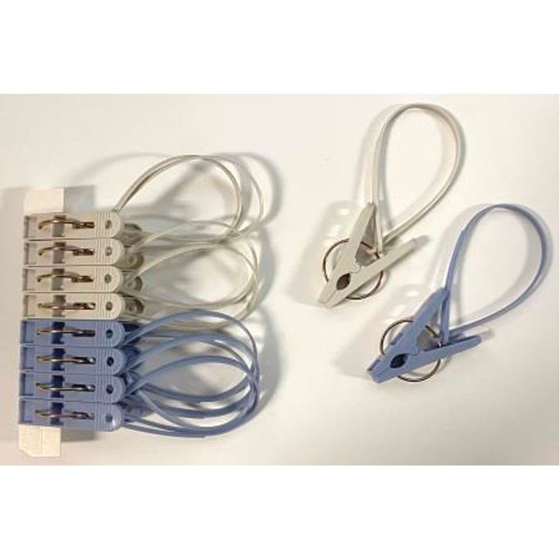 ひも付きピンチ１０Ｐ　ＧＹ×ＢＬ