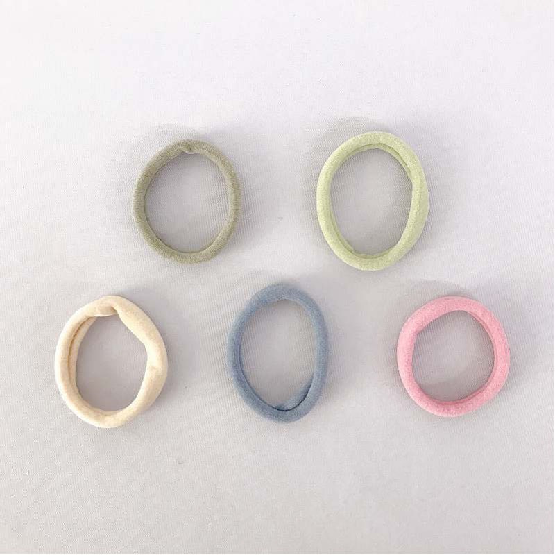 ジャージーヘアゴムミニ10P くすみ【公式】≪1個からお届け≫Can