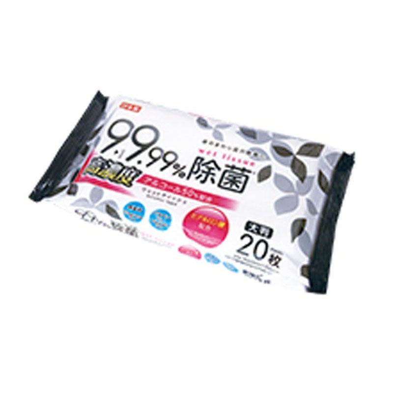 高濃度ＡＬＣ５０％大判除菌ウェット２０枚
