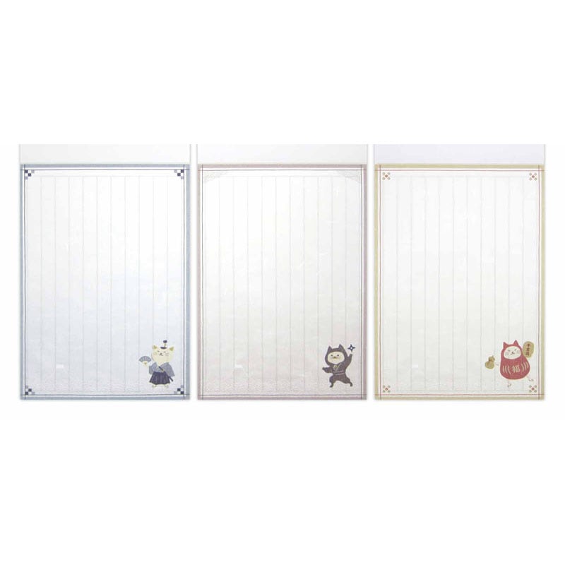 キャンドゥ　ジャパニーズスタイルねこ　クロスメモ クロスメモ ジャパニーズスタイルねこ 50枚【公式】≪1個から