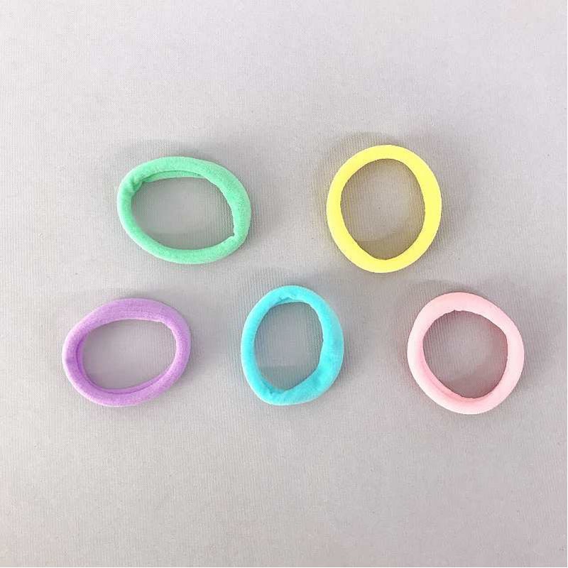 ジャージーヘアゴムミニ10P パステル【公式】≪1個からお届け≫Can