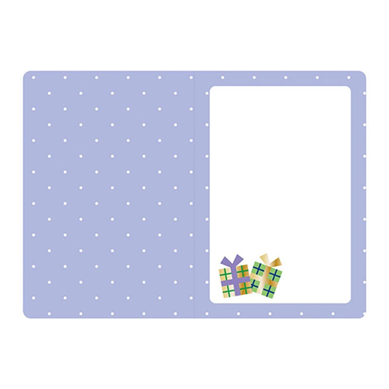 バースデーカード　スパンコール封筒