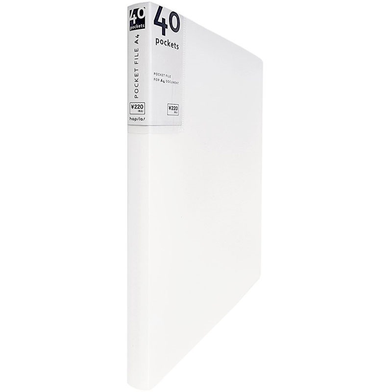 ポケットファイル　Ａ４　４０Ｐ　ＷＨ