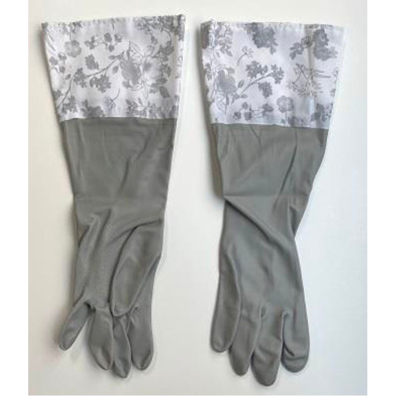 ロングゴム手袋　フラワー柄ＧＹ