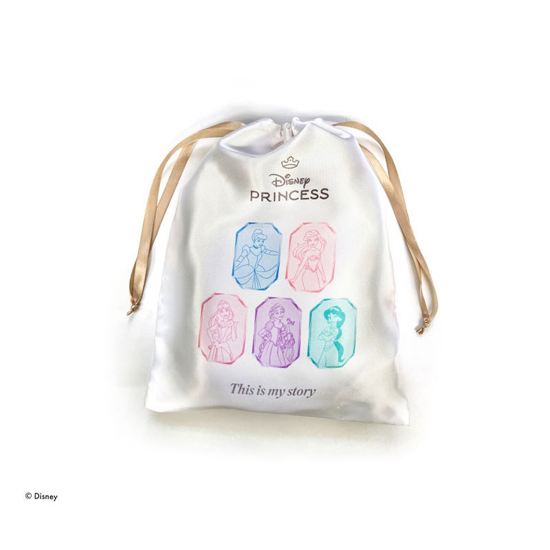 ディズニープリンセス　サテン巾着Ｍ