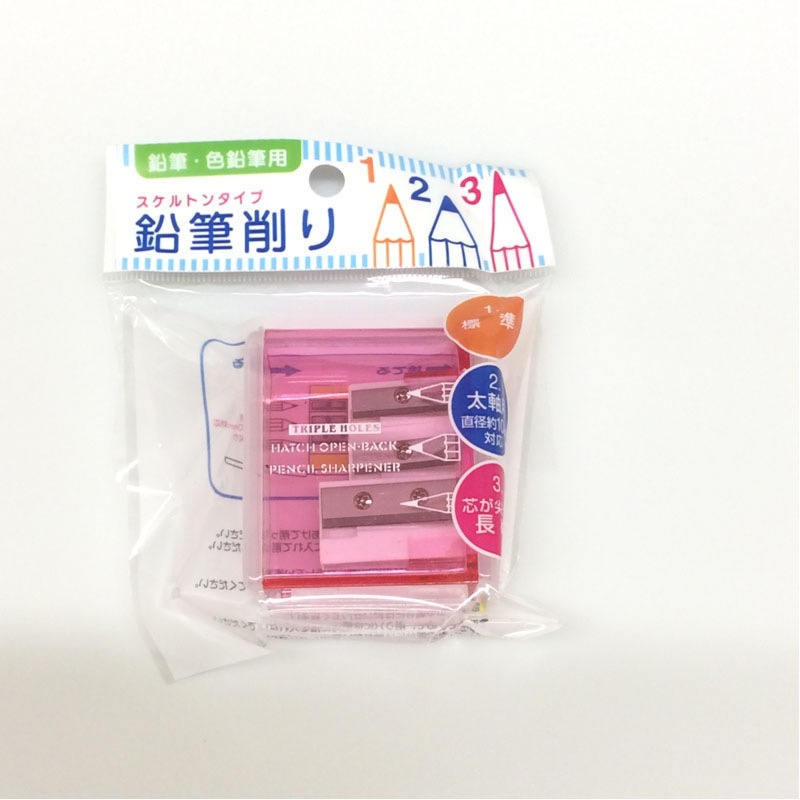 スケルトン鉛筆削り3穴【公式】≪1個からお届け≫Can☆Doネットショップ