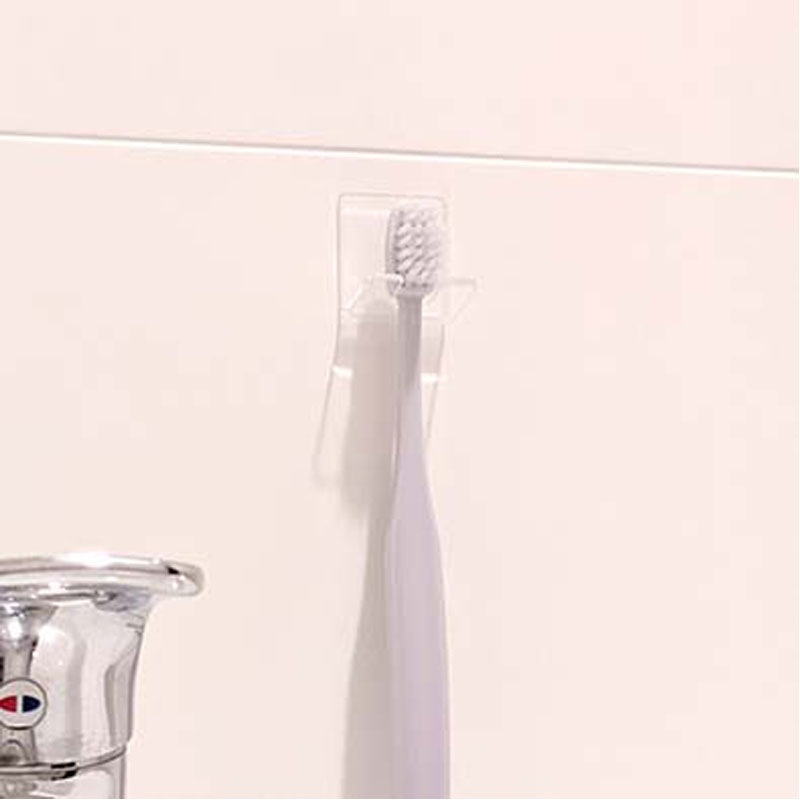アクリル歯ブラシホルダー　２Ｐ　クリア