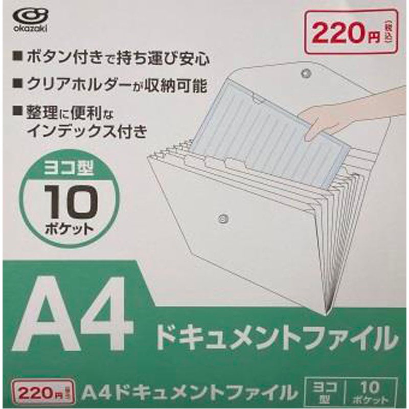 Ａ４ドキュメントファイル　１０Ｐ　横型