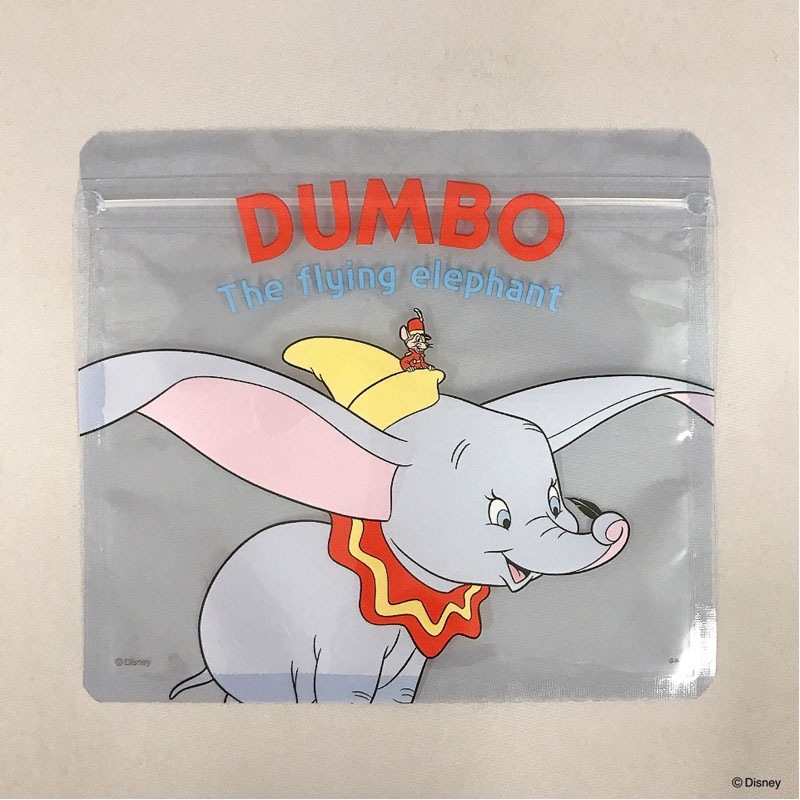 数量限定】ディズニー/ダンボ ジッパーバッグM 3P【公式】≪1個 数量限定】ディズニー/ダンボ ジッパーバッグM 3P【公式】≪1個