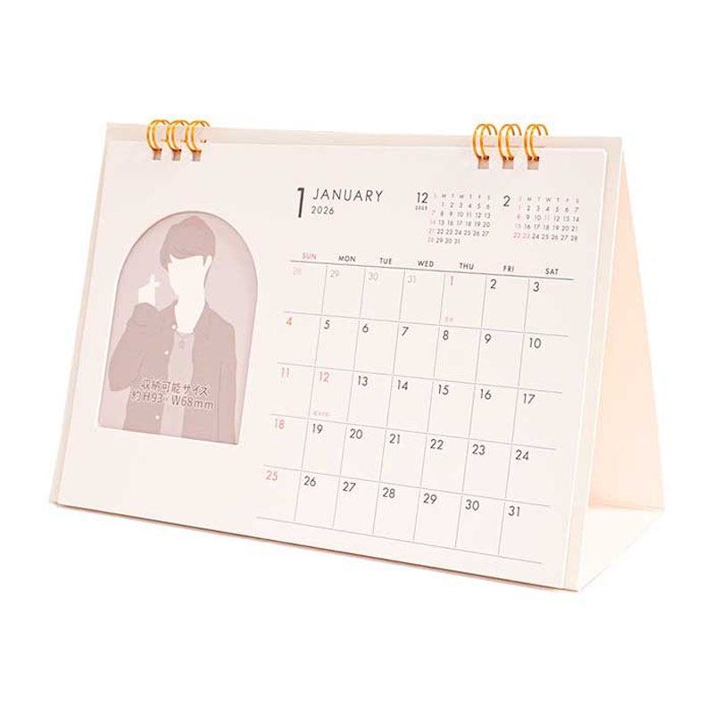 ２６カレンダー　卓上　アーチ型フォト