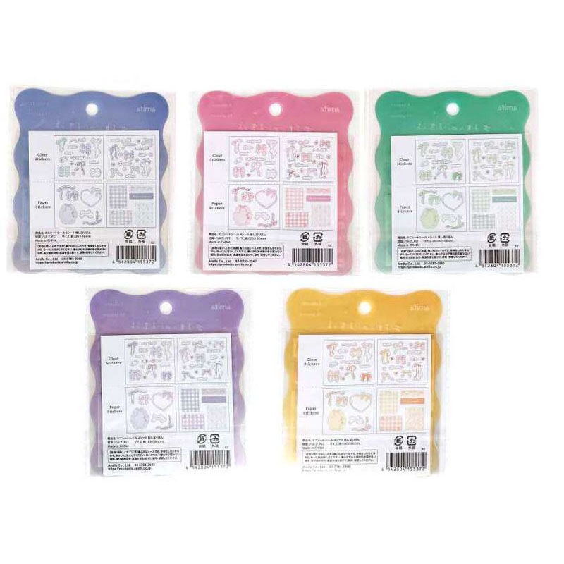 ミニシートシール　４シート　推し活りぼん