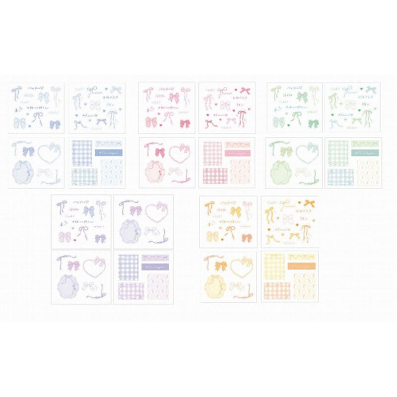 ミニシートシール　４シート　推し活りぼん