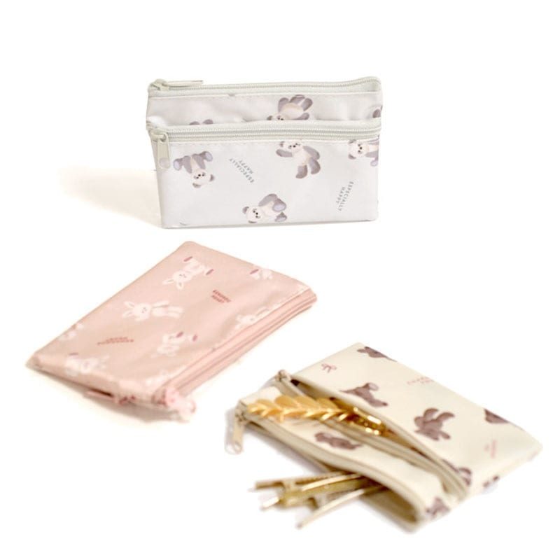 フラッフィー Wファスナーコインケース【公式】≪1個からお届け≫Can  