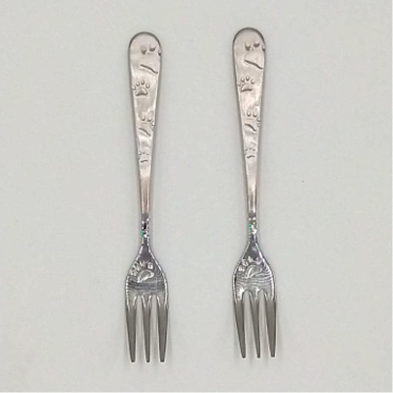 足跡柄フォークセット 2pc【公式】≪1個からお届け≫Can☆Doネット