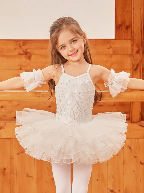 バレエレオタードスカート付 キッズ ジュニア3色展開 SIK1929 | すべて