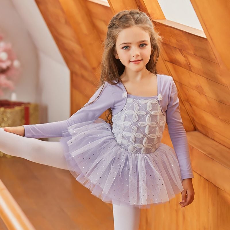 スカート付レオタード キッズジュニア 2色展開  SIK1972