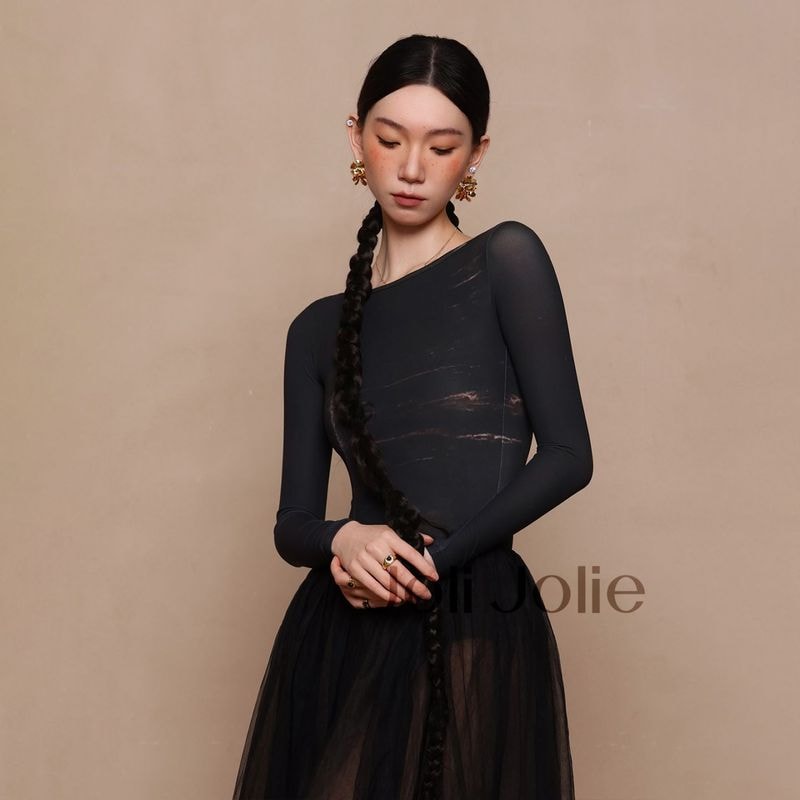 バレエ長袖レオタードDZB396