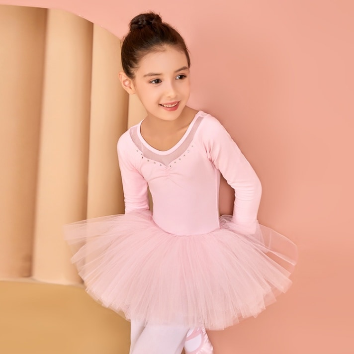 長袖レオタード キッズジュニア 2色展開  SIK1891