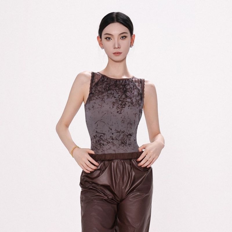 ノースリーブレオタードDZB354