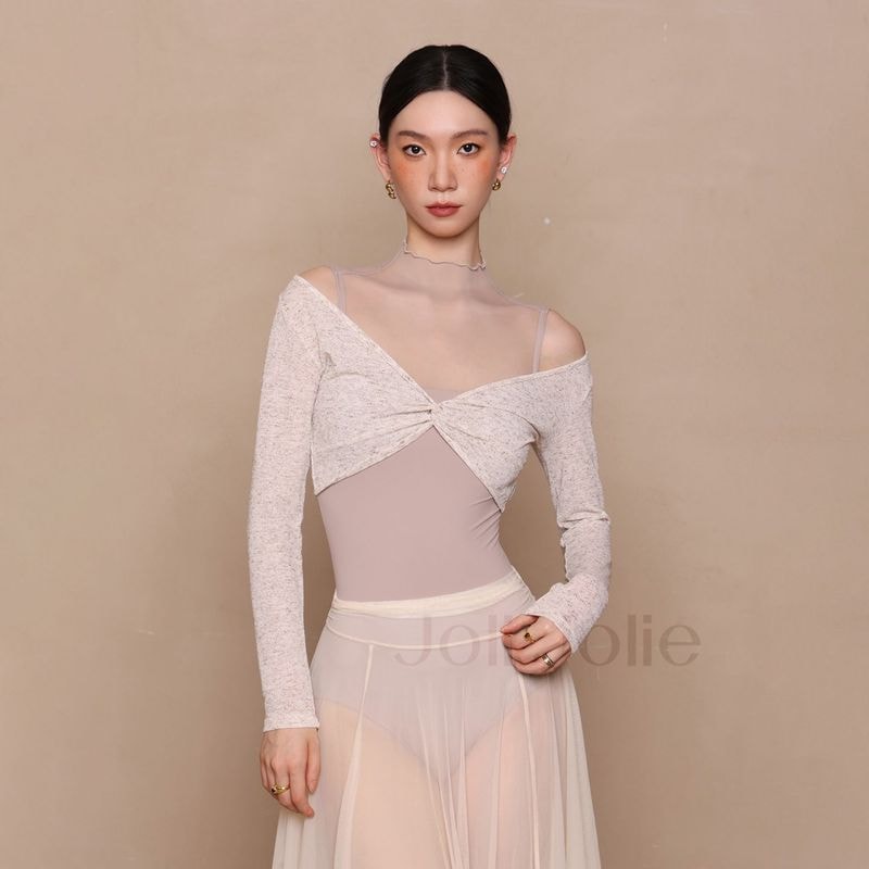 ロングスリーブトップ3色展開DZB404　