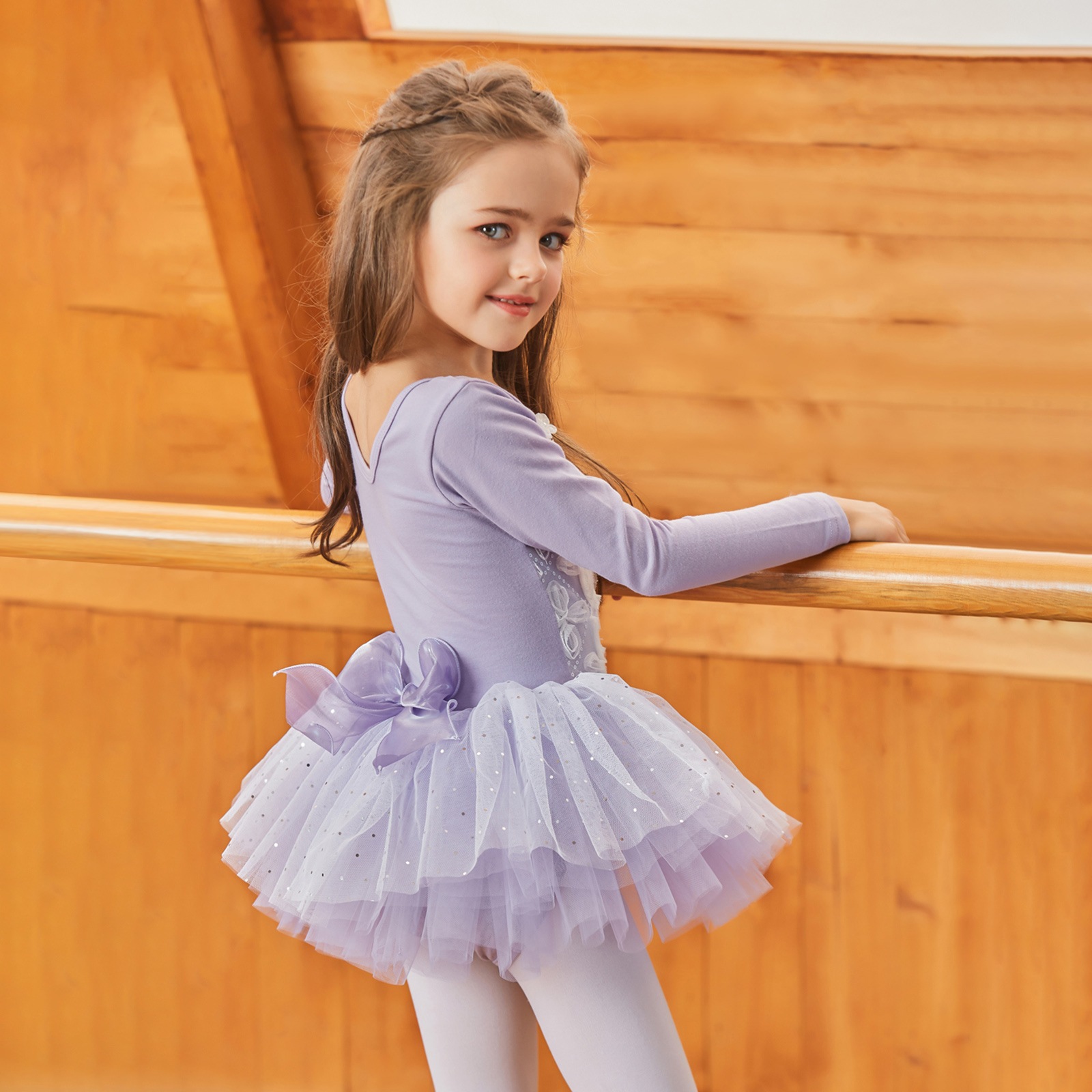 スカート付レオタード キッズジュニア 2色展開  SIK1972