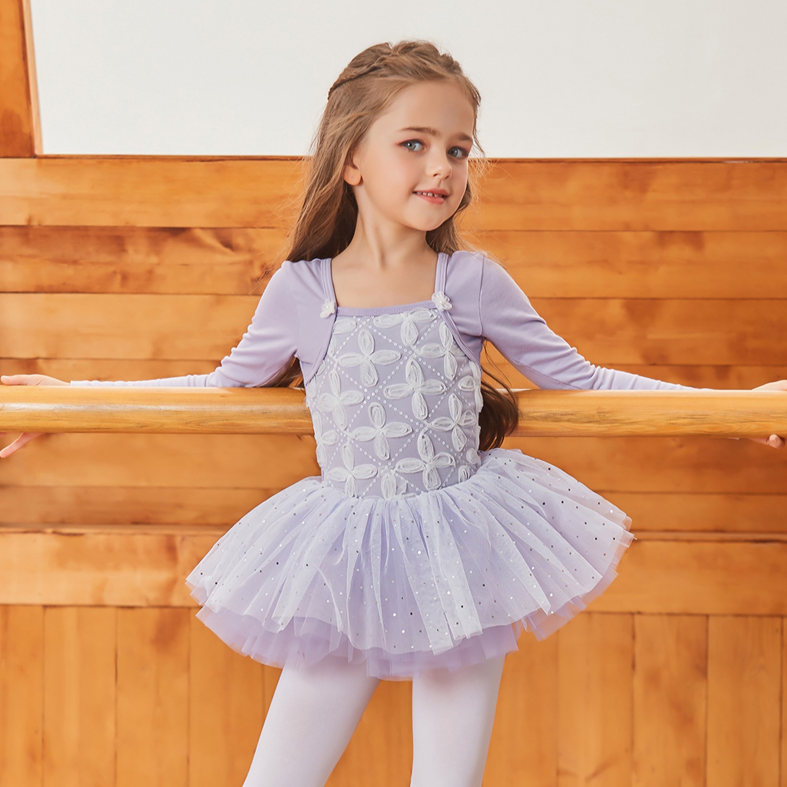 スカート付レオタード キッズジュニア 2色展開  SIK1972