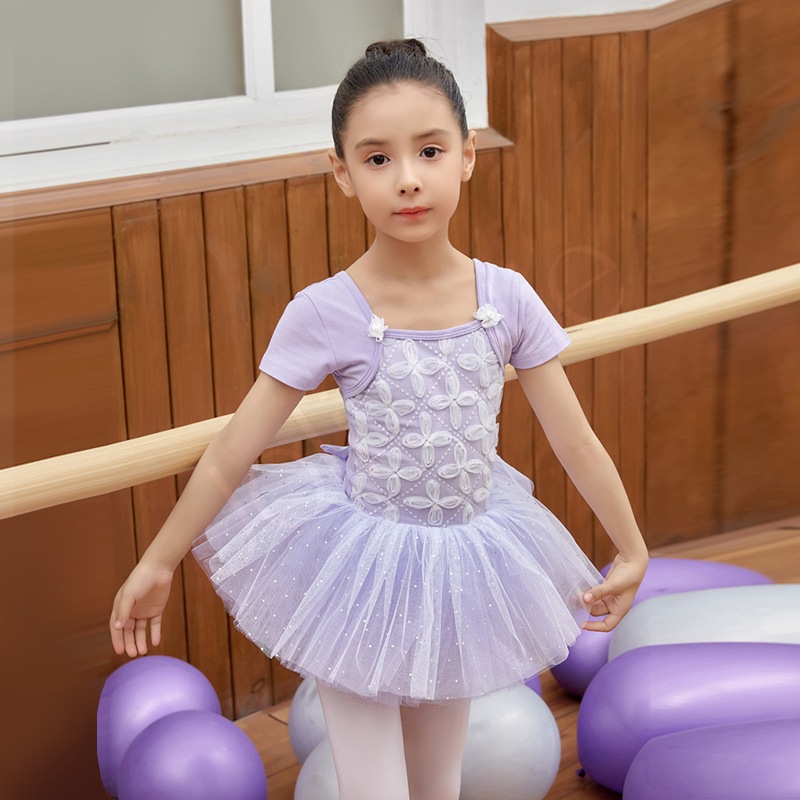 スカート付レオタード キッズジュニア 2色展開  SIK1830