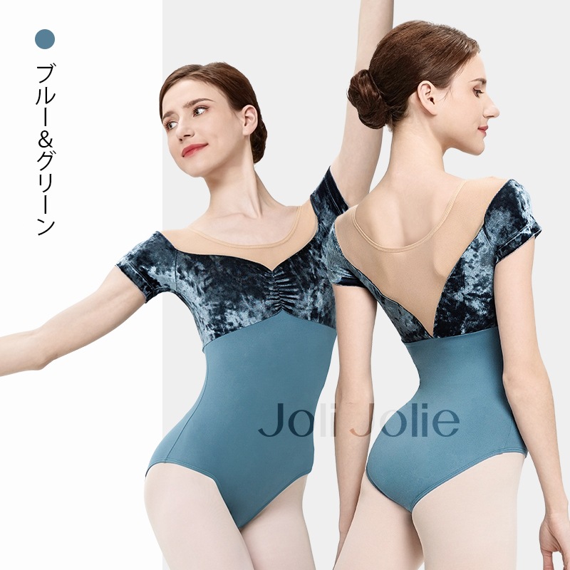 お値下げ！　新品　バレエ用　グラデーションボディスーツ　ハーフスリーブレオタード お値下げ！ 新品 バレエ用 グラデーションボディスーツ ハーフ