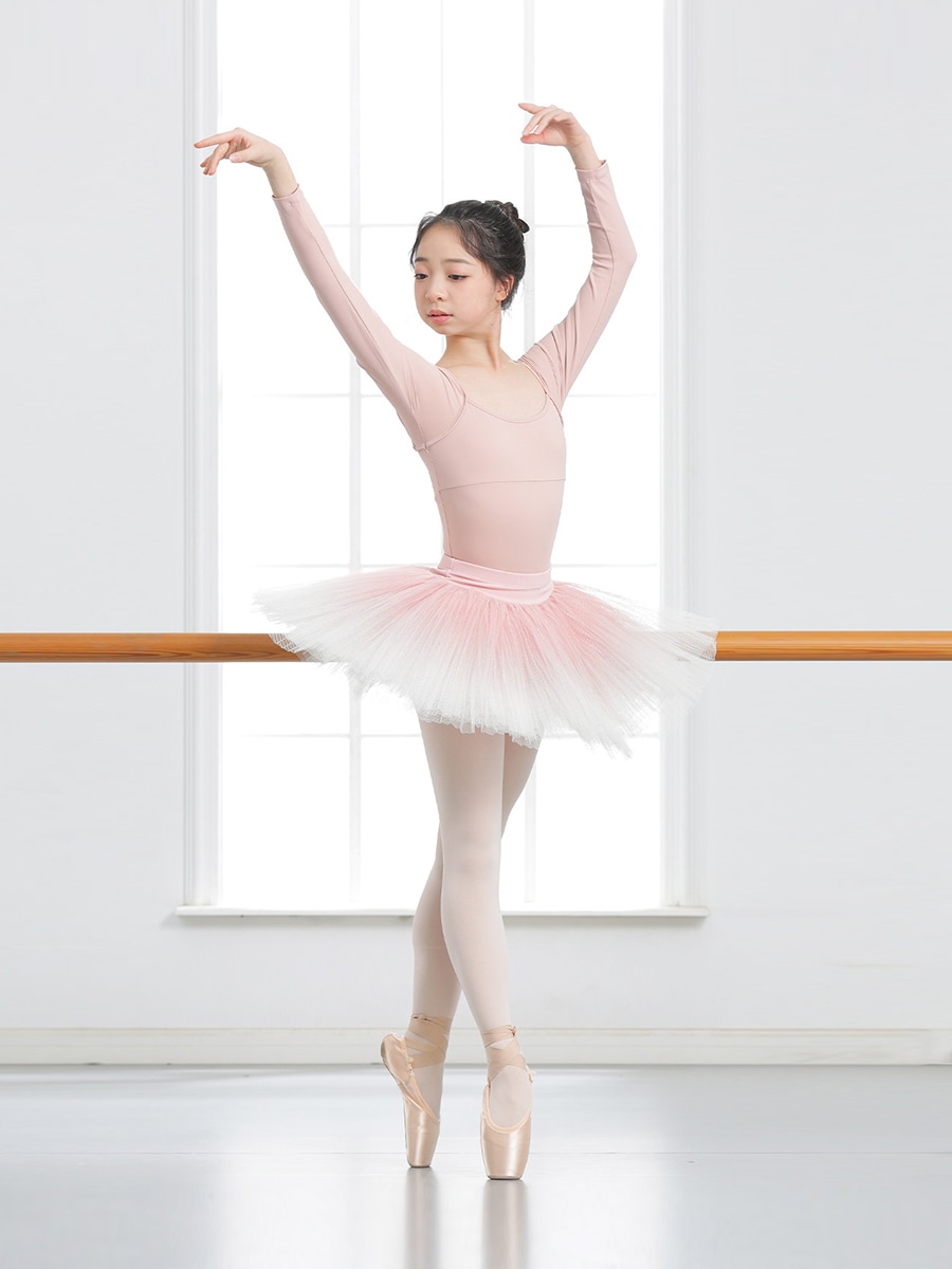 キッズ・ジュニアロングスリーブレオタードJSM1169-1