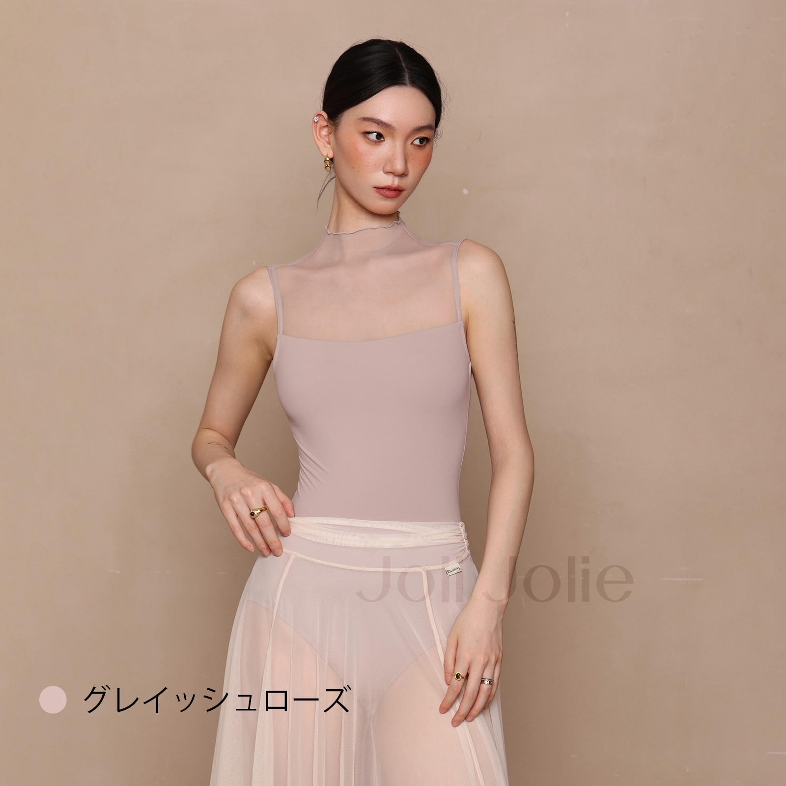 ハイネックレオタード大人2色展開DZB398