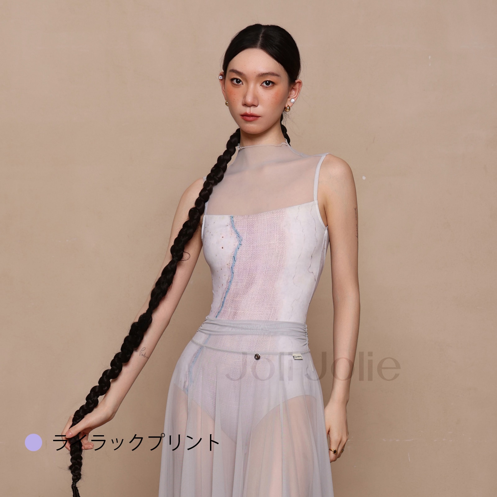 ハイネックレオタード大人2色展開DZB398