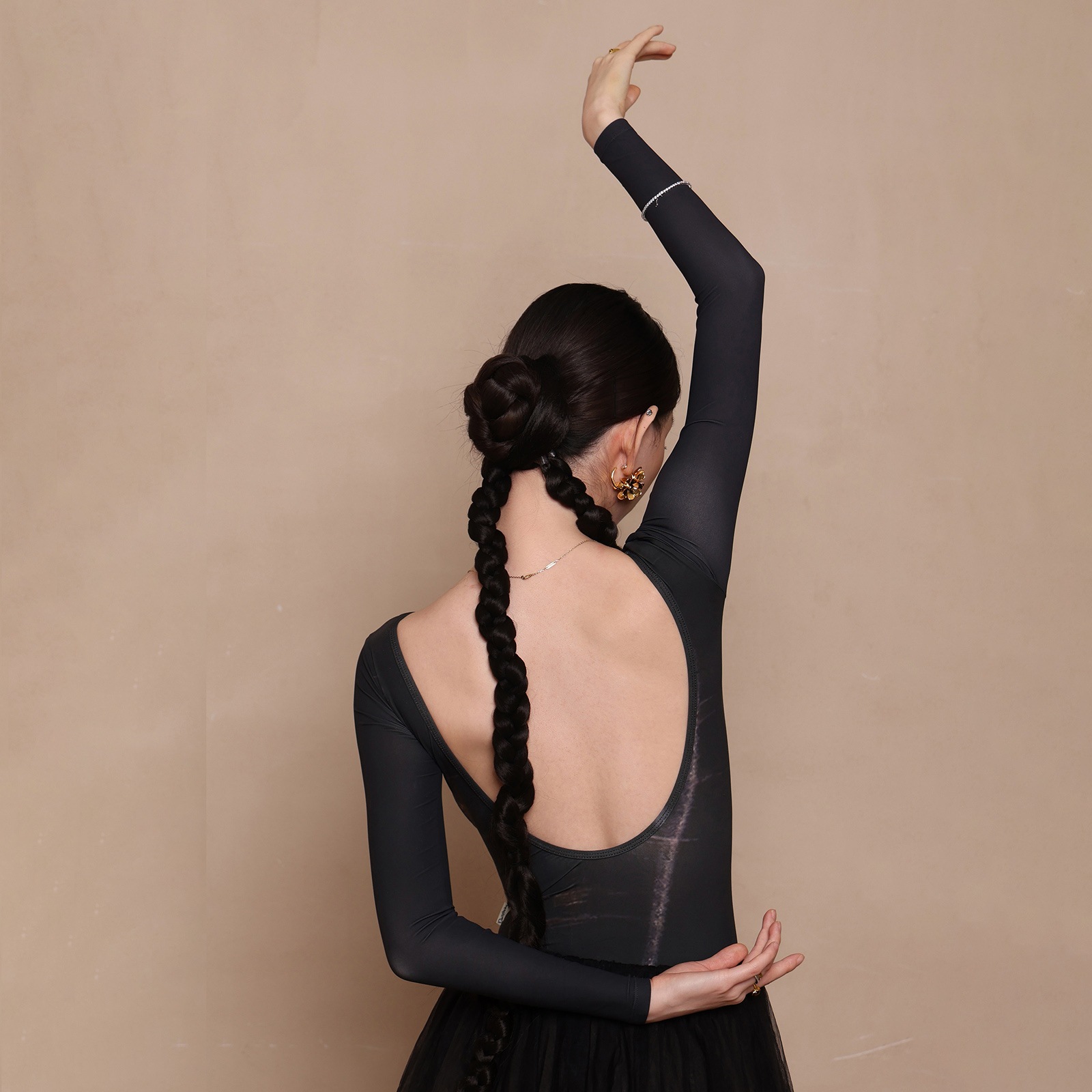 バレエ長袖レオタードDZB396