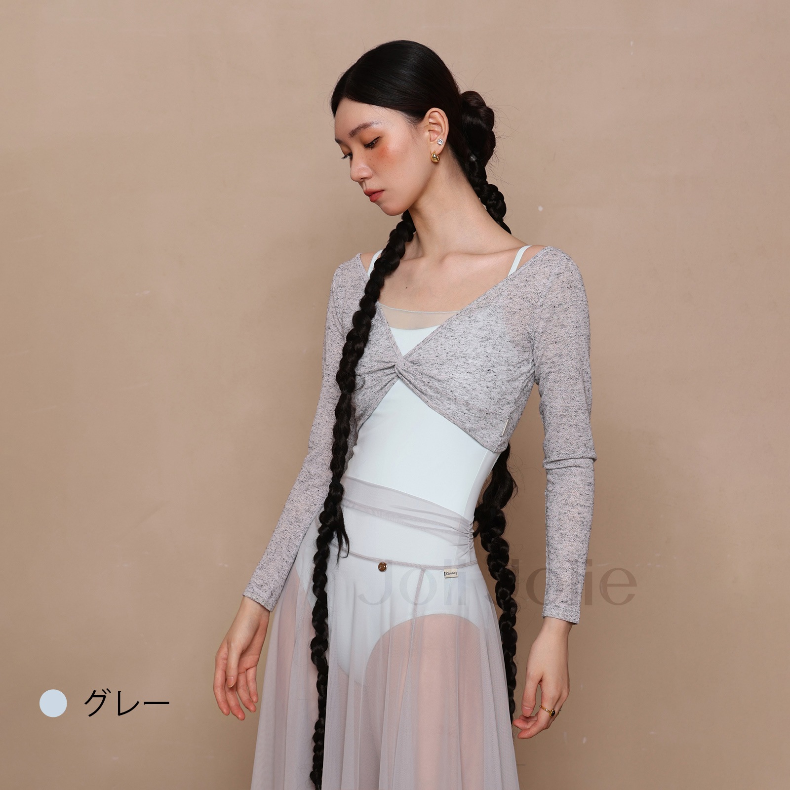ロングスリーブトップ3色展開DZB404　
