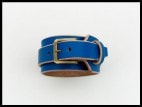 LEATHER BRACELET (BLUE)