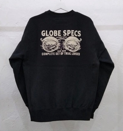 CREW NECK SWEATSHIRTS "GLOBE SPECS SIGN"