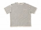 EARLY BASQUE STRIPE SHIRTS (Short Sleeve) (NATURALGRAPHITE)