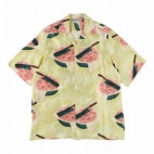 (WATERMELON / HOKUSAI KATSUSHIKA / LIGHT YELLOW) SHORT SLEEVE SHIRT