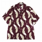 (PEACOCK / JAKUCHU ITO / DEEP PURPLE) SHORT SLEEVE SHIRT