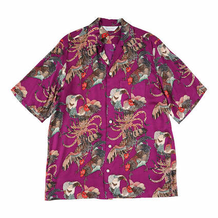 (GAME COCK / JAKUCHU ITO / PURPLE) SHORT SLEEVE SHIRT