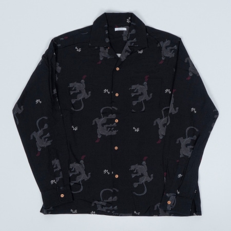 L/S ALOHA SHIRTS (BLACK)