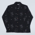 L/S ALOHA SHIRTS (BLACK)