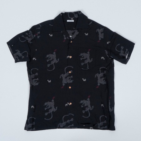 S/S ALOHA SHIRTS "BLACK PANTHER"