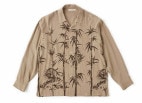 ORIGINAL PRINTED OPEN COLLAR SHIRTS(TIGER)(DUNE)