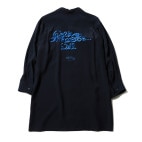 W.O.T.E WILL -OPEN COLLAR LONG SHIRTS- (NAVY)