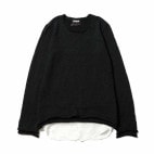 SLAB KNIT LAYERED SHIRTS